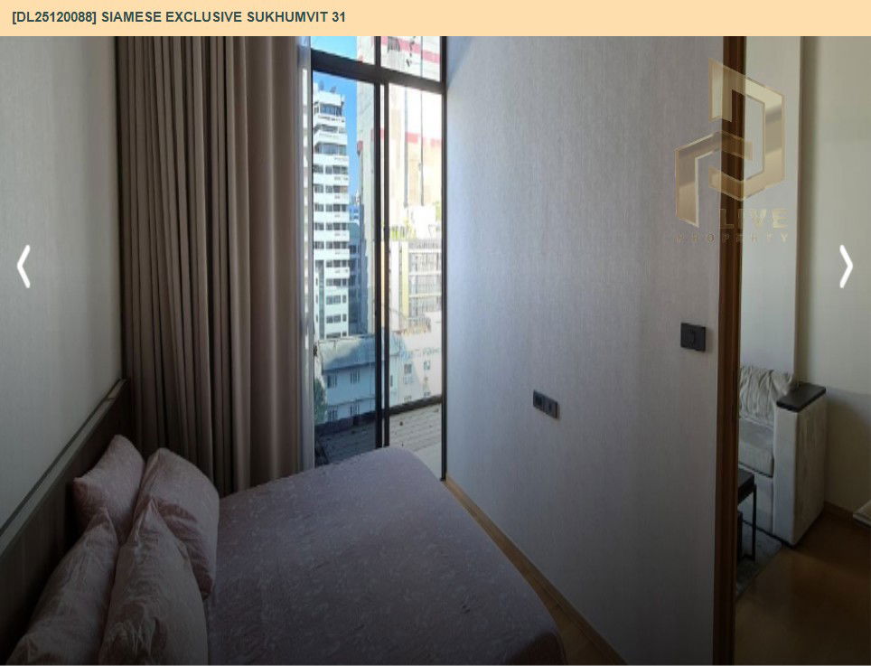 picture DL25120088 Condo for rent, Siamese Exclusive Sukhumvit 31 near BTS Phrom Phong, ready to move in, call urgently 0638692663 LineID @655ebbvc - 2/14