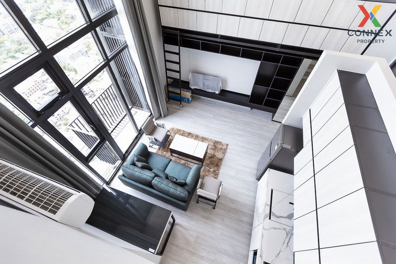 picture FOR RENT condo The line sukhumvit 101 , Duplex , nice view , high floor , BTS-Punnawithi , Bang Chak , Phra Khanong , Bangkok , CX-00573 ✅ Live chat with us ADD LINE @connexproperty ✅  - 8/12