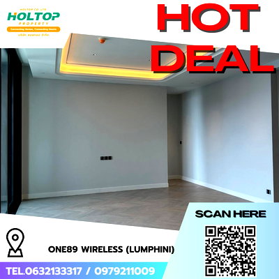 คอนโดให้เช่า : #R7994 🎉 031268 ให้เช่าคอนโด ONE89 wireless (Lumphini)