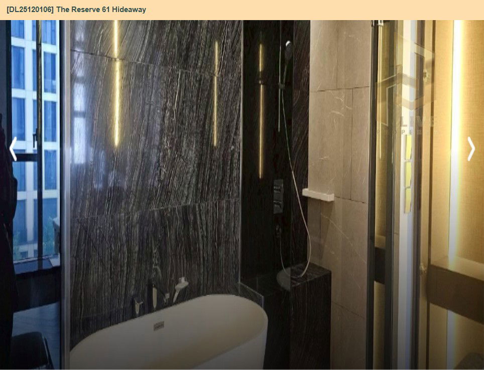 picture DL25120106 Condo for rent, The Reserve 61 Hideaway near BTS ทองหล่อ, ready to move in, call urgently 0638692663 LineID @162cjixi - 8/10