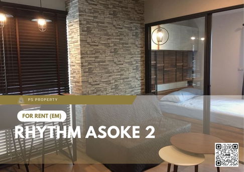 For rent 📍Rhythm Asoke 2 📍 Fully furnished and equipped, near Central Rama 9