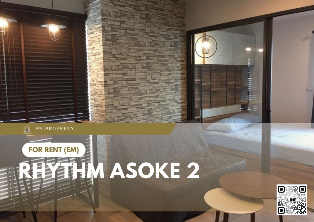 picture For rent 📍Rhythm Asoke 2 📍 Fully furnished and equipped, near Central Rama 9 - 1/9