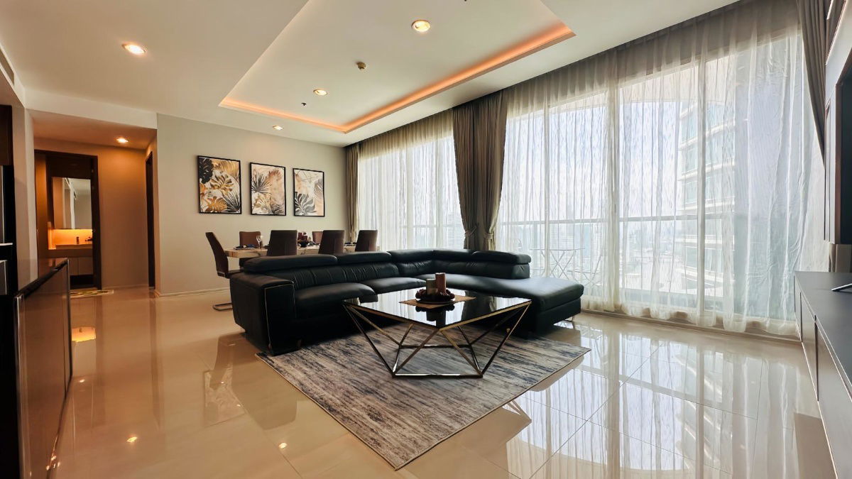 picture LTHC13703 – Condo for Rent | Menam Residences | 160 sqm | 3 Beds 4 Baths | Near BTS Saphan Taksin | 120K/Month  - 1/13