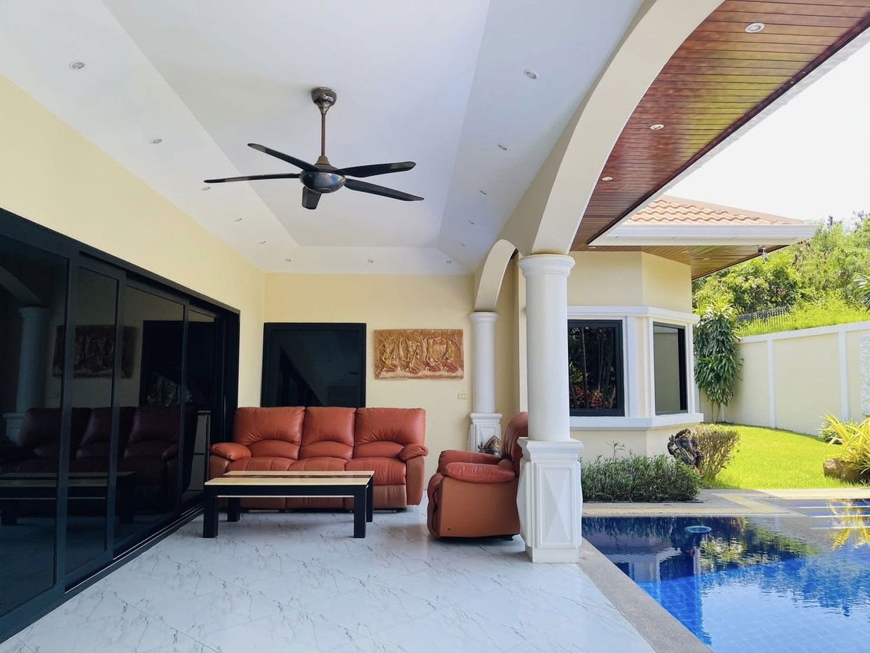 รูป ขายพูลวิลล่า 3 ห้องนอนในหาดจอมเทียน กว้างขวางเป็นส่วนตัว - รูปที่ 4/16