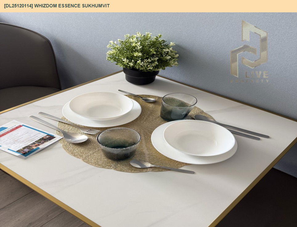 picture DL25120114 Condo for rent, Whizdom Essence Sukhumvit near BTS Punnawithi, ready to move in, call urgently 0638692663 LineID @534wlwof - 8/10