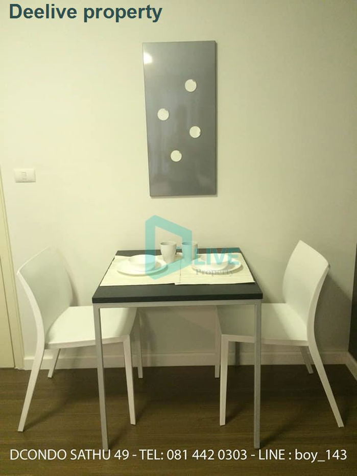 รูป DL001250 ให้เช่าคอนโด ดีคอนโด สาธุประดิษฐ์ 49 (dcondo Sathu Pradit 49) ใกล้ BRT วัดด่าน พร้อมเข้าอยู่ โทรด่วน 0800343450 LineID @655ebbvc - รูปที่ 6/8