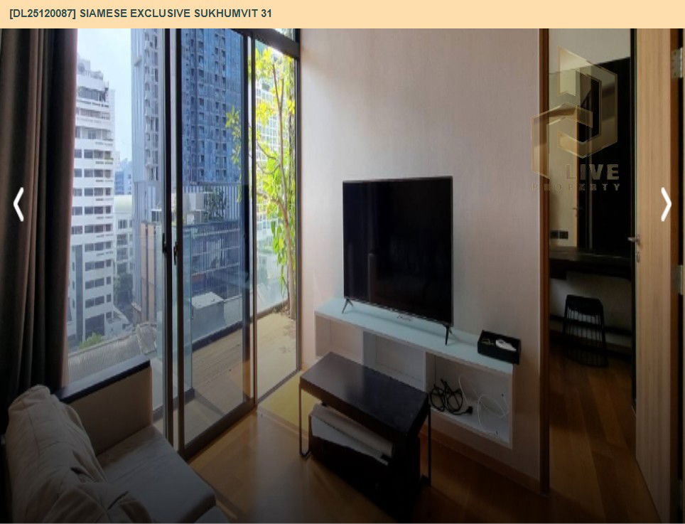 picture DL25120087 Condo for rent, Siamese Exclusive Sukhumvit 31 near BTS Phrom Phong, ready to move in, call urgently 0638692663 LineID @534wlwof - 5/15