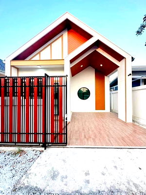 Houses for sale Rongpo Market : 2-Bedroom Nordic Minimalist House – Nong Pla Lai