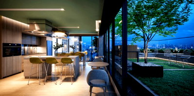 Condos for sale : Down payment 2 Beds Large Room City View New Condo Good Location Close To BTS Ari @  Nue Evo Ari