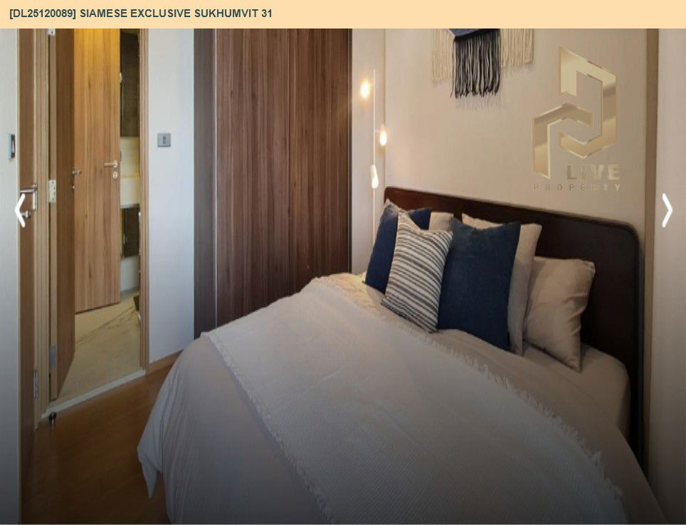 picture DL25120089 Condo for rent, Siamese Exclusive Sukhumvit 31 near BTS Phrom Phong, ready to move in, call urgently 0638692663 LineID @162cjixi - 3/13