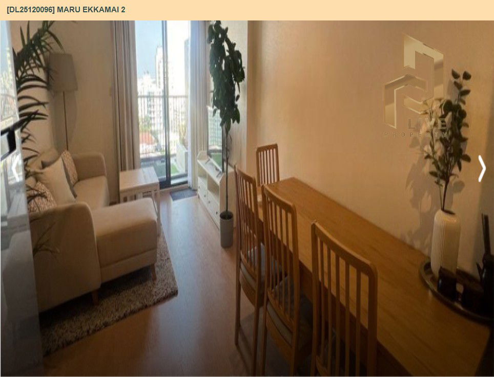 picture DL25120096 Condo for rent, MARU EKKAMAI 2 near BTS Ekkamai, ready to move in, call urgently 0638692663 LineID @534wlwof - 4/10