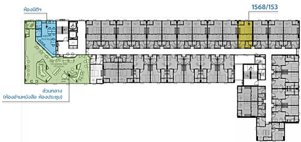 รูป คอนโด 1-ห้องนอน ที่ เคฟ ซี้ด เกษตร ใกล้ BTS มหาวิทยาลัยเกษตรศาสตร์ (ID 1983101) - รูปที่ 13/13