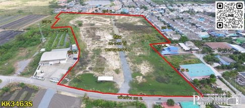 สร้างโรงงานและโครงการของคุณ ให้มีกำไรและเร็วกว่าที่อื่นๆ กับที่ดิน 22 ไร่เศษ ฮวงจุ้ยแบบเทพๆ ใกล้พุทธสาครเพียง 3.5 กม. - KK3463S