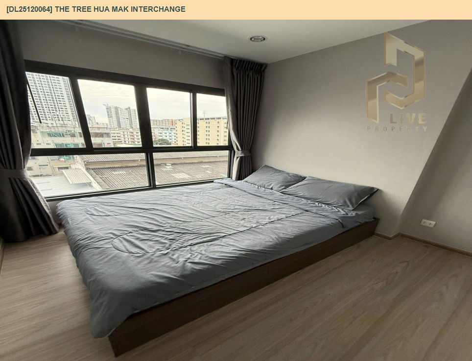 picture DL25120064 Condo for rent, The Tree Hua Mak Interchange near รถไฟฟ้า 3 สาย, ready to move in, call urgently 0638692663 LineID @897iyzll - 6/12