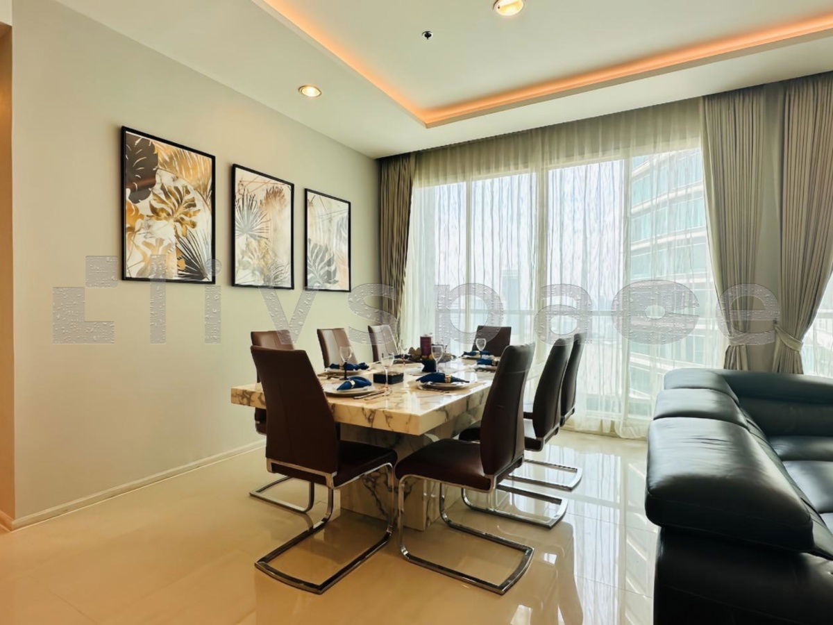 รูป ▚ LD258ツ สำหรับเช่า Menam Residences (ริมแม่น้ำ) 3 ห้องนอน 160 ตร.ม.!! ⭐ ห้องสวยหรู มีห้องแม่บ้าน ราคาดี 120k  - รูปที่ 4/16