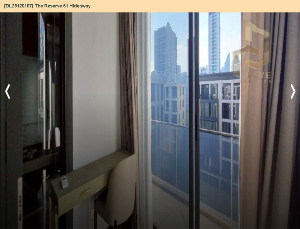 picture DL25120107 Condo for rent, The Reserve 61 Hideaway near BTS ทองหล่อ, ready to move in, call urgently 0638692663 LineID @655ebbvc - 10/11