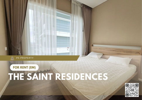 For rent ✨ The Saint Residences ✨ 2 bedrooms, 2 bathrooms, fully furnished and equipped, near BTS Ha Yaek Lat Phrao