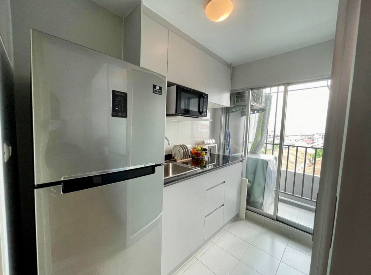 รูป code : E61 ให้เช่าคอนโด ดี คอนโด รามคำแหง 64 (D Condo Ramkhamhaeng 64) | ห้องขนาด 30 ตร.ม. วิวโล่ง ทิศตะวันออก เฟอร์ครบ พร้อมเข้าอยู่ - รูปที่ 7/11