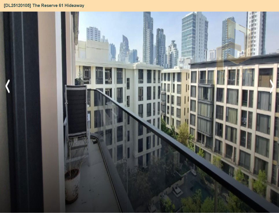 picture DL25120105 Condo for rent, The Reserve 61 Hideaway near BTS ทองหล่อ, ready to move in, call urgently 0638692663 LineID @534wlwof - 11/11
