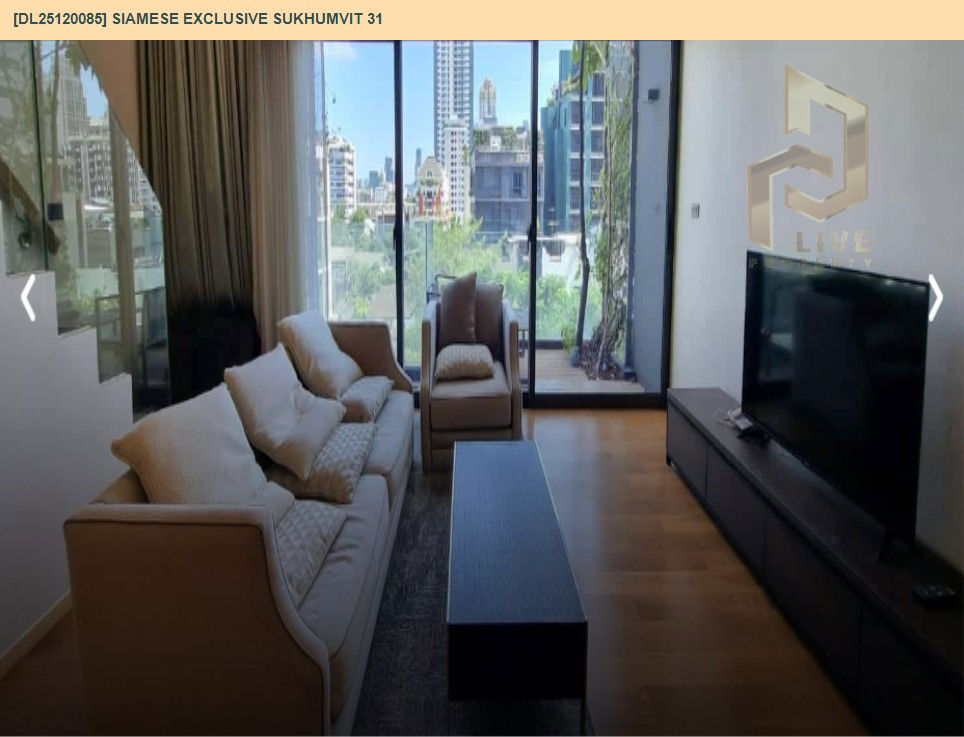 รูป DL25120085 ให้เช่าคอนโด ไซมิส เอ็กซ์คลูซีฟ สุขุมวิท 31 (Siamese Exclusive Sukhumvit 31) ใกล้ BTS พร้อมพงษ์ พร้อมเข้าอยู่ โทรด่วน 0614453194 LineID @162cjixi - รูปที่ 6/15
