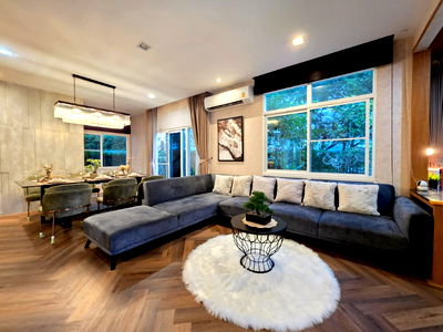 Houses for sale Bangkok : SF130 House for sale in Manthana On Nut-Wongwaen 5  Fully built-in, every nook and cranny!!