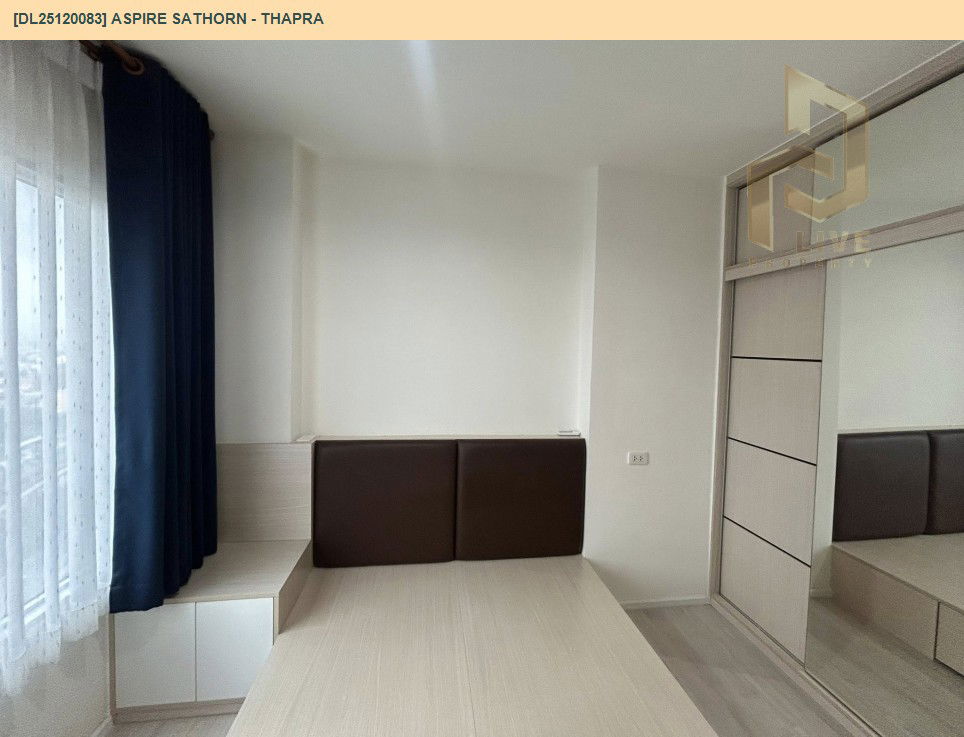 รูป DL25120083 ให้เช่าคอนโด แอสปาย สาทร - ท่าพระ (Aspire Sathorn - Thapra) ใกล้ BTS ตลาดพลู พร้อมเข้าอยู่ โทรด่วน 0614453194 LineID @162cjixi - รูปที่ 3/12