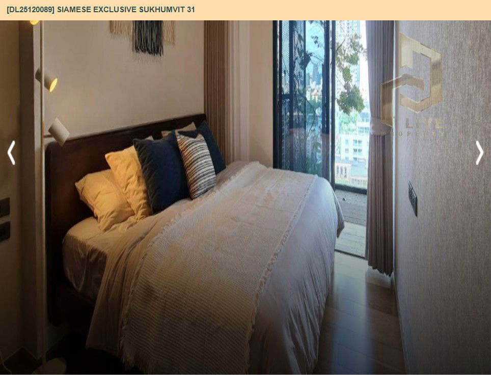 picture DL25120089 Condo for rent, Siamese Exclusive Sukhumvit 31 near BTS Phrom Phong, ready to move in, call urgently 0638692663 LineID @162cjixi - 4/13