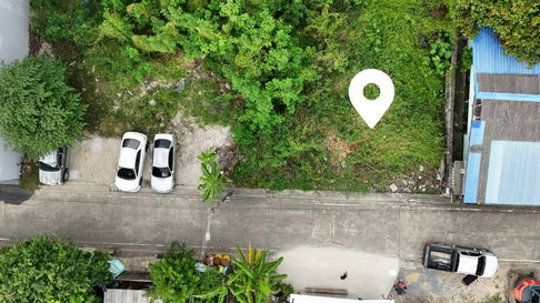 Land for sale, Soi Tiwanon 24, Intersection 11, partially filled, near Khaerai BTS Station