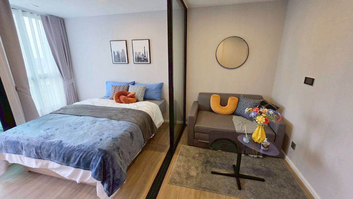 picture ⚡💥 Urgent for rent, Condo Atmoz Ratchada-Huai Khwang, beautifully decorated room, ready to move in, 1 Bed plus 1 bathroom, 24 sq m.🏡 - 1/6