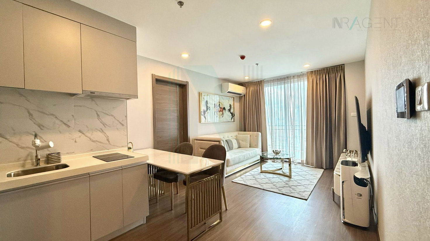 picture 🚩 For Rent Condo ARTISAN RATCHADA Building A, Floor 21,1 bed room, Room size 44 sqm - 4/8