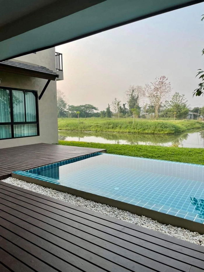 รูป 🌊 ขายบ้านเดี่ยว Pool Villa ริมน้ำ | สารภี เชียงใหม่ - รูปที่ 3/20