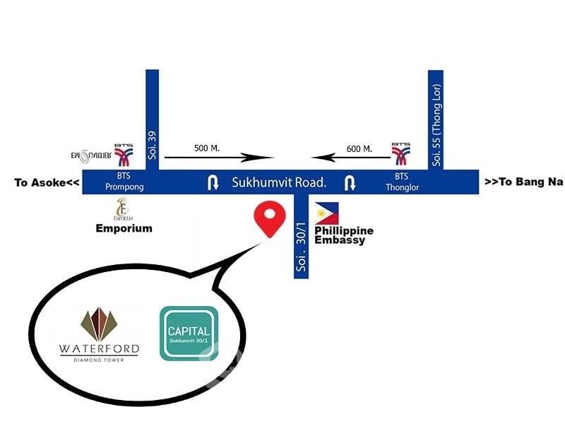 picture 2-BR Condo at The Waterford Diamond Tower Sukhumvit near BTS Phrom Phong (ID 2378047) - 22/22