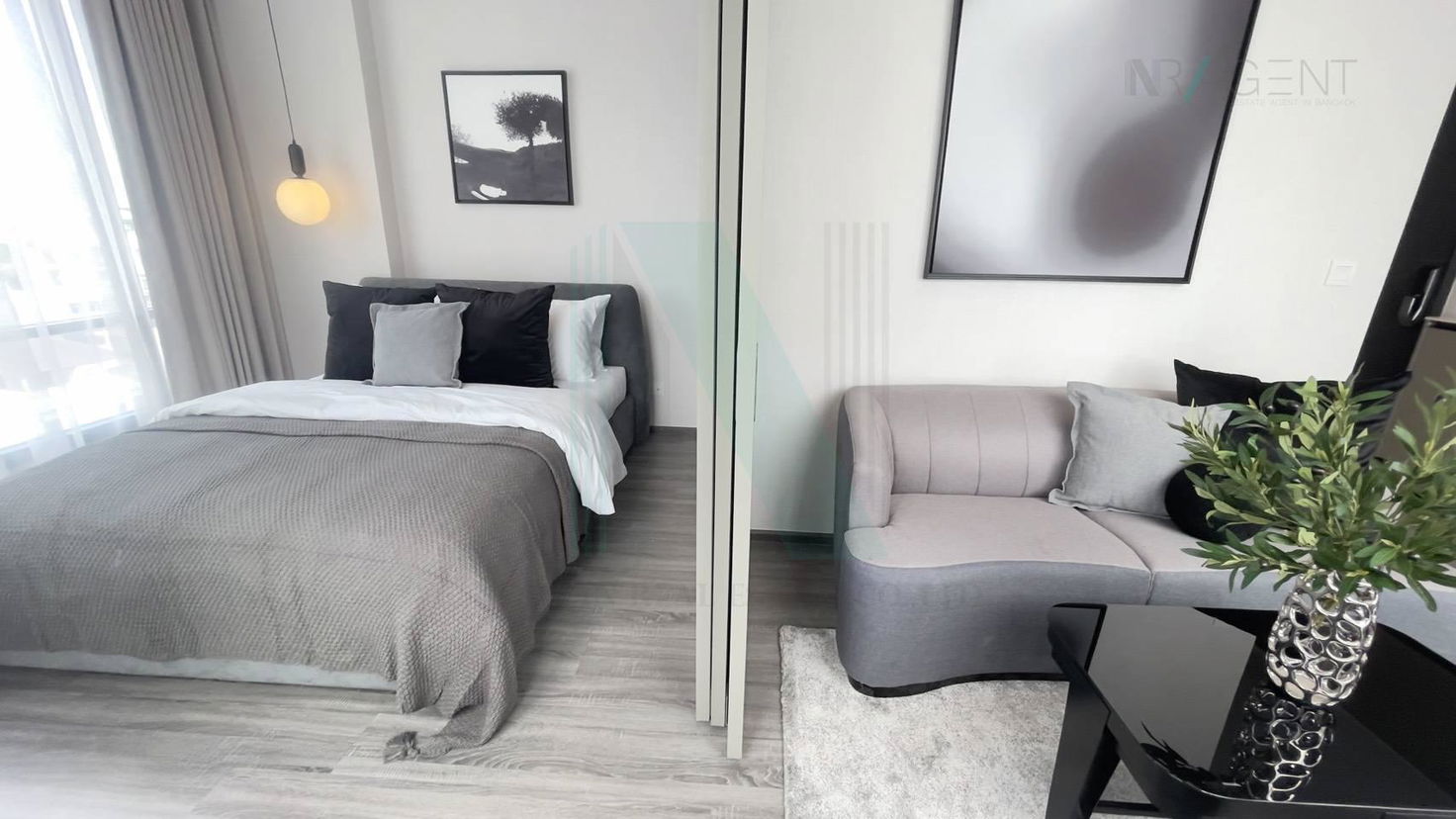 รูป ให้เช่าคอนโด ไอดีโอ โมบิ รางน้ำ อาคาร 1 ชั้น 9 1 ห้องนอน ขนาด 35 ตรม ใกล้ สวนสันติภาพ - รูปที่ 2/8