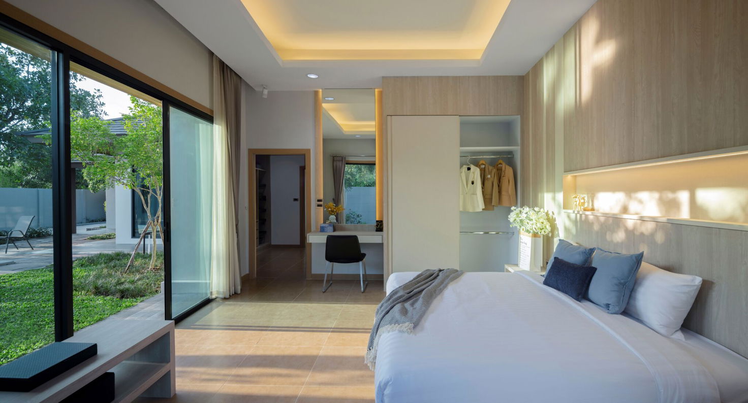 รูป วิลล่าหรู 3 ห้องนอน พร้อมสระว่ายน้ำ ให้เช่า – ห้วยใหญ่ - รูปที่ 11/20