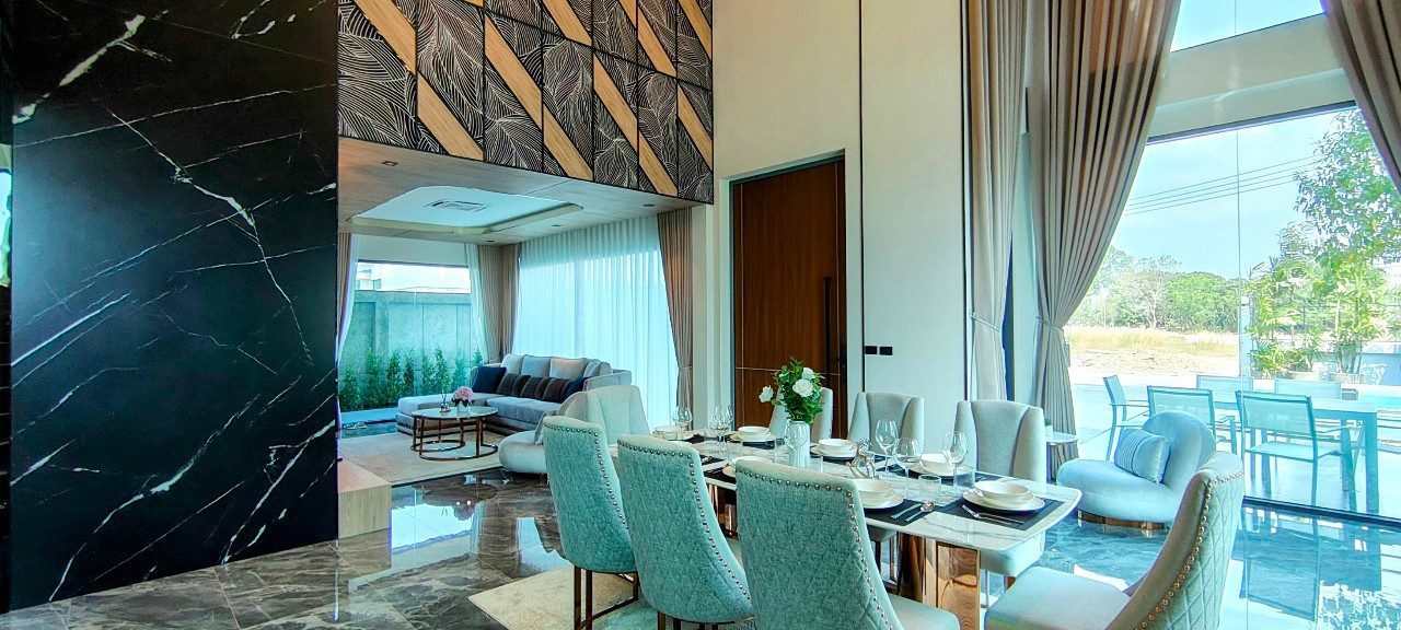 รูป ขายพูลวิลล่า 4 ห้องนอน สไตล์โมเดิร์น ในห้วยใหญ่ - รูปที่ 6/25