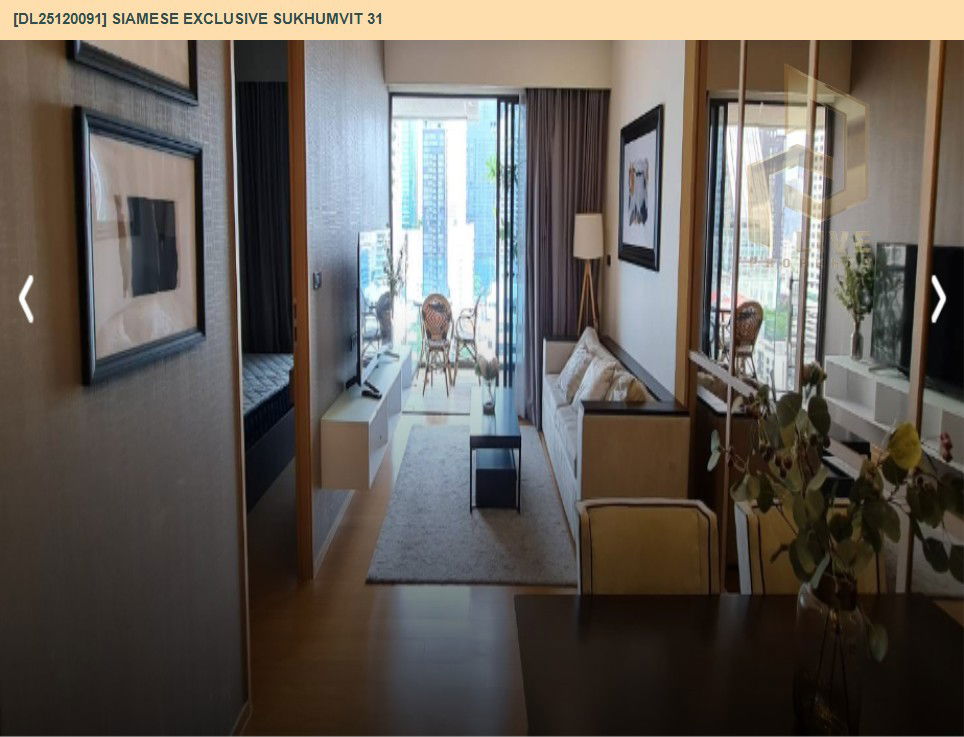 picture DL25120091 Condo for rent, Siamese Exclusive Sukhumvit 31 near BTS Phrom Phong, ready to move in, call urgently 0638692663 LineID @655ebbvc - 12/12