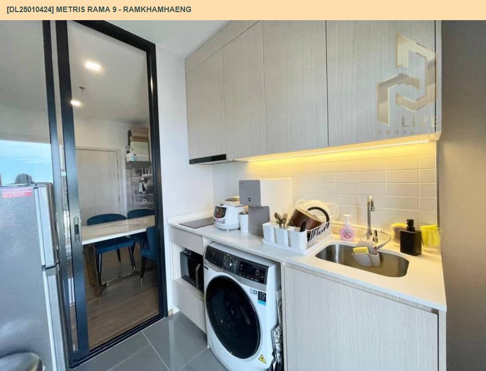 picture DL25010424 Condo for rent, Metris Rama 9 - Ramkhamhaeng near ARL Ramkhamhaeng, ready to move in, call urgently 0638692663 LineID @534wlwof - 7/8