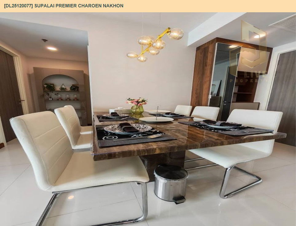 รูป DL25120077 ให้เช่าคอนโด ศุภาลัย พรีเมียร์ เจริญนคร (Supalai Premier Charoen Nakhon) ใกล้ BTS คลองสาน พร้อมเข้าอยู่ โทรด่วน 0653619502 LineID @534wlwof - รูปที่ 4/10