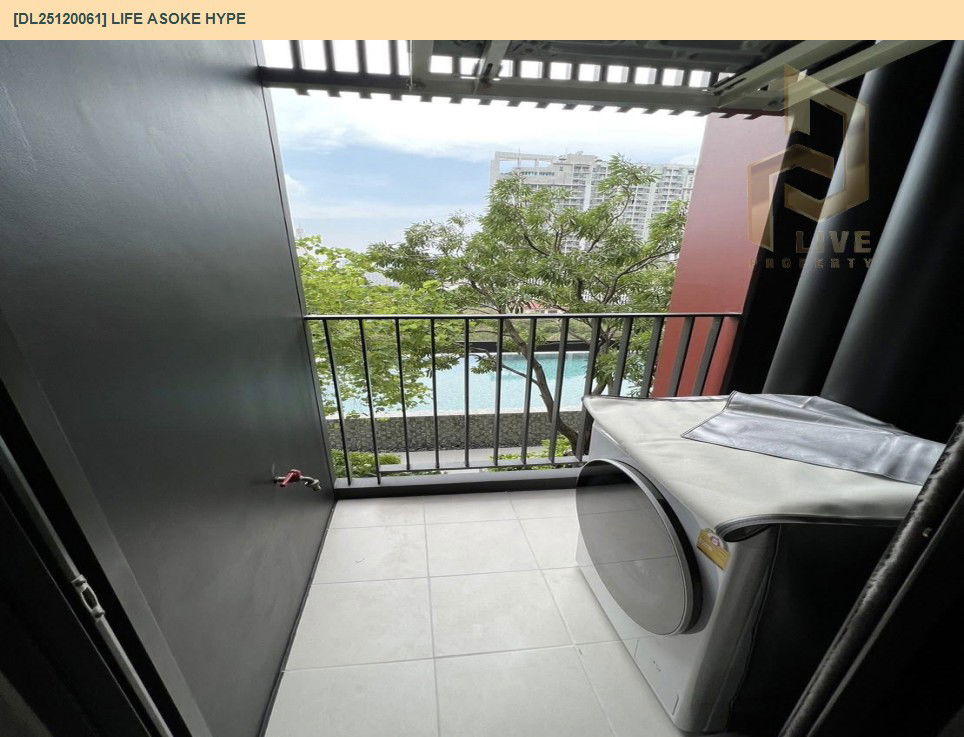 รูป DL25120061 ให้เช่าคอนโด ไลฟ์ อโศก ไฮป์ (Life Asoke Hype) ใกล้ MRT พระราม 9 พร้อมเข้าอยู่ โทรด่วน 0638692663 LineID @897iyzll - รูปที่ 8/8