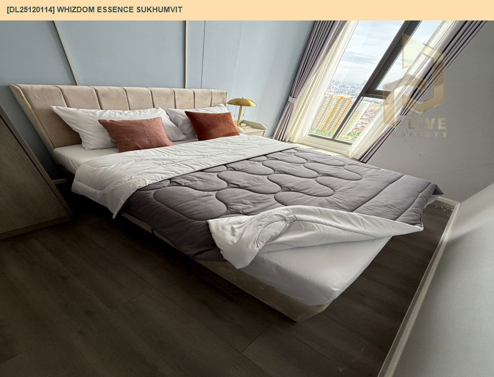 picture DL25120114 Condo for rent, Whizdom Essence Sukhumvit near BTS Punnawithi, ready to move in, call urgently 0638692663 LineID @534wlwof - 4/10