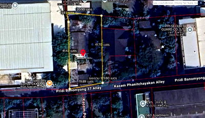 ที่ดิน ม.ศรีนครินทรวิโรฒ วิทยาเขตประสานมิตร : ขายที่ดิน 196 ตร.ว.พร้อมบ้านเดี่ยว 2 ชั้น ซอยปรีดีพนมยงค์ 37 (สุขุมวิท 71) แขวงพระโขนงเหนือ เขตวัฒนา กรุงเทพฯ ราคา 58,800,000 บาท