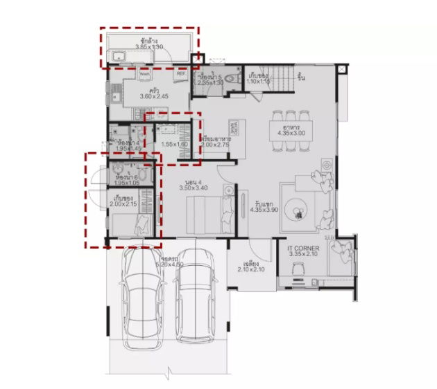 picture SF130 House for sale in Manthana On Nut-Wongwaen 5 Fully built-in, every nook and cranny!! - 25/25