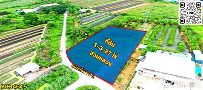 ที่ดิน สมุทรสาคร : ขายที่ถมสวย 727 วา หน้ากว้าง 41 เมตร ทรงดี เดินทางสะดวกมาก ใกล้ ถ.พุทธสาคร แคราย และบางบอน 5 - KK3461S