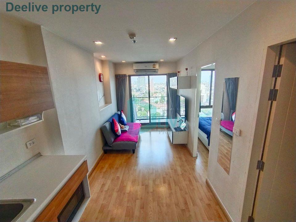 รูป DL002320 ให้เช่าคอนโด คาซ่า คอนโด อโศก - ดินแดง (Casa Condo Asoke - Dindaeng) ใกล้ MRT พระราม 9 พร้อมเข้าอยู่ โทรด่วน 0614453194 LineID @162cjixi - รูปที่ 3/8