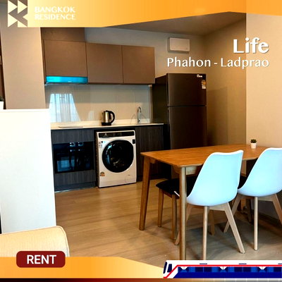 Condos for rent : Life Phahon-Ladprao 💖 Beautiful unit, just became available, Near BTS Ha Yaek Lat Phrao