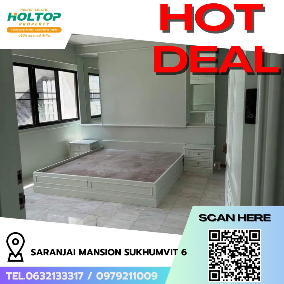 รูป #R8002   🎉 031268 ให้เช่าคอนโด Saranjai Mansion Sukhumvit 6 - รูปที่ 1/9