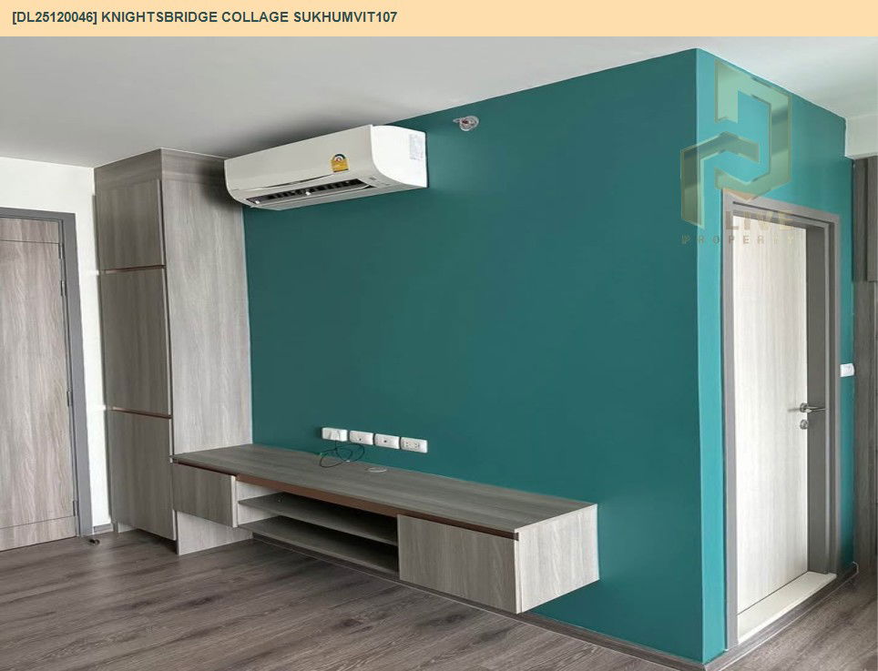 picture DL25120046 Condo for rent, KNIGHTSBRIDGE COLLAGE SUKHUMVIT107 near BTS Bearing, ready to move in, call urgently 0638692663 LineID @534wlwof - 4/7