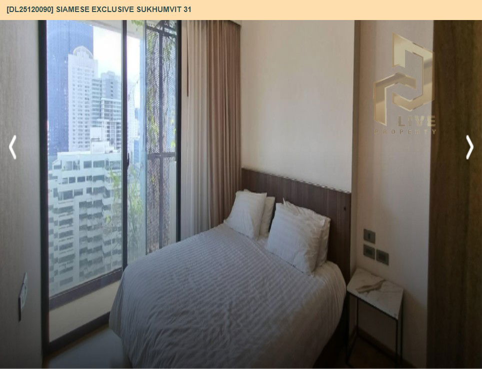 picture DL25120090 Condo for rent, Siamese Exclusive Sukhumvit 31 near BTS Phrom Phong, ready to move in, call urgently 0638692663 LineID @534wlwof - 3/14