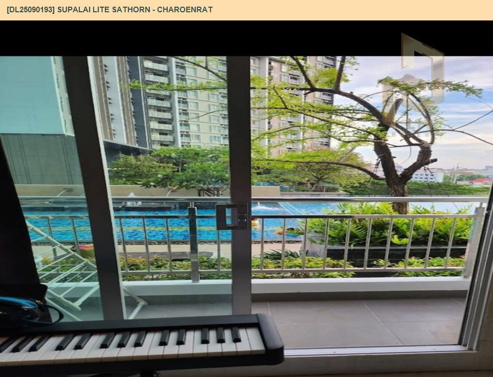รูป DL25090193 ให้เช่าคอนโด ศุภาลัย ไลท์ สาทร - เจริญราษฎร์ (Supalai Lite Sathorn - Charoenrat) ใกล้ BTS สุรศักดิ์ พร้อมเข้าอยู่ โทรด่วน 0800343450 LineID @655ebbvc - รูปที่ 8/8