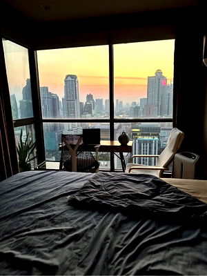 คอนโด BTS เซนต์หลุยส์ : 💒 The Address Sathon 12 | 56.07 sqm. | 1BR | Chao Phraya River View 🌅 